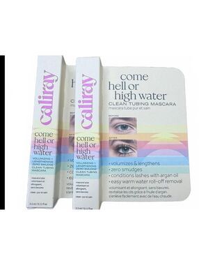 Caliray Come Hell or High Water Tubing Mascara 3.5ml Mini Lot of 2 NEW